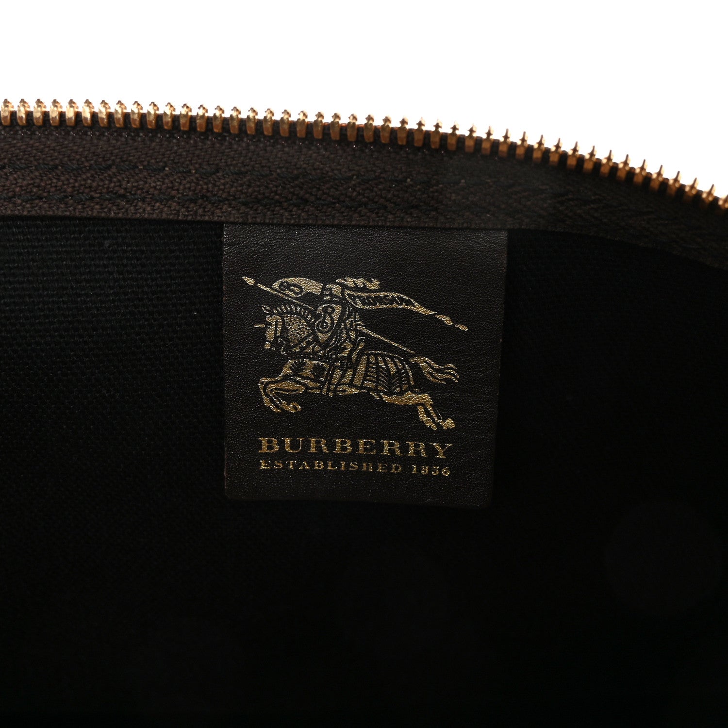 Burberry Haymarket Check Duffle Bag Dark Brown 5 of 18