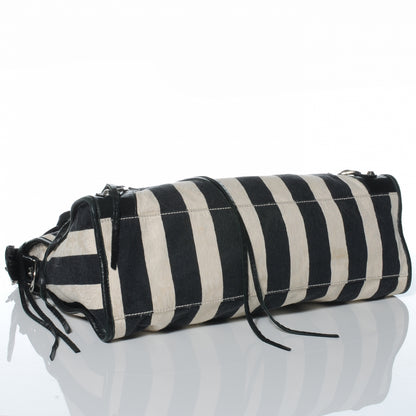 Balenciaga Chevre Damask Stripe City Black 4 of 7
