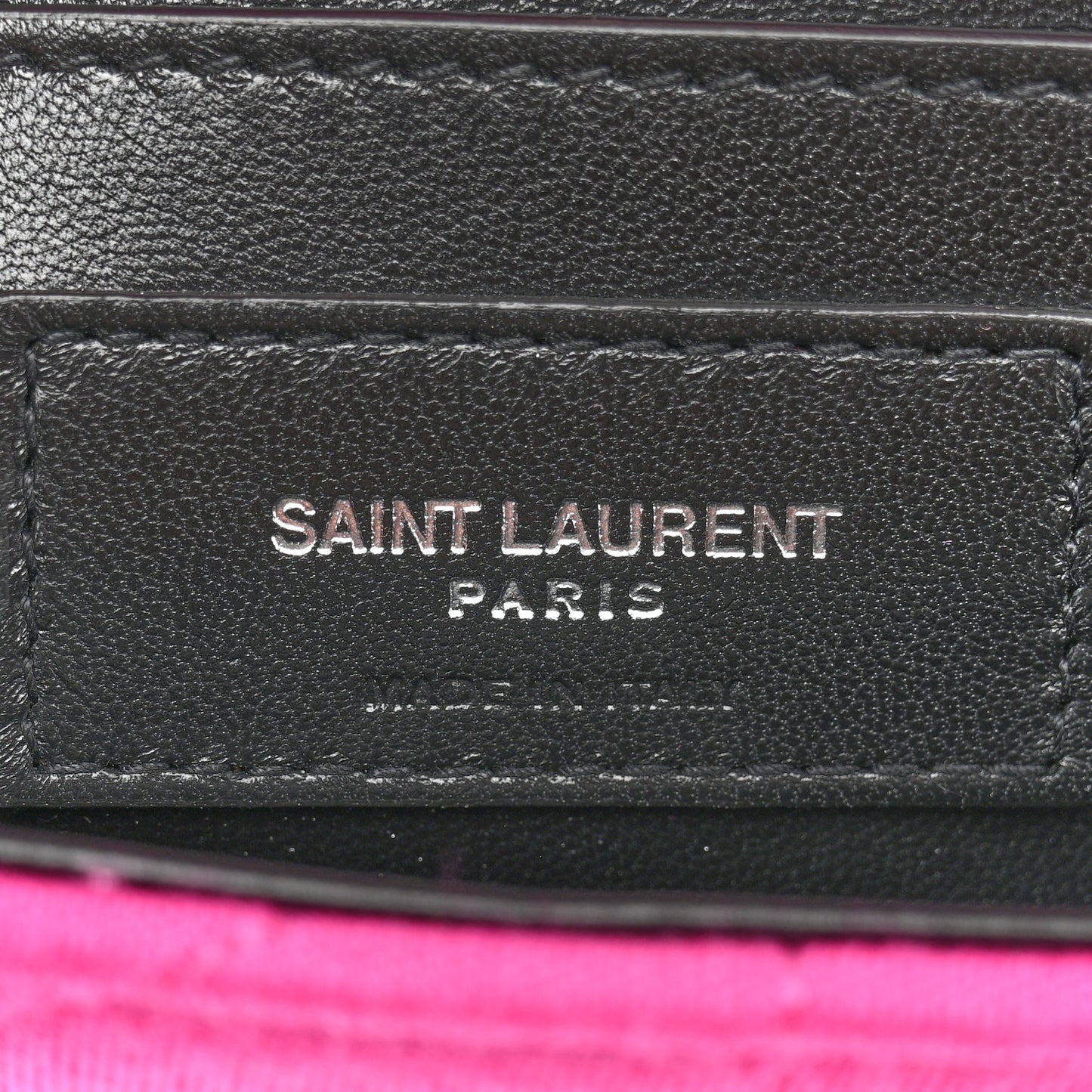 Jersey Wool Patchwork Monogram Medium Jamie Baguette Magenta