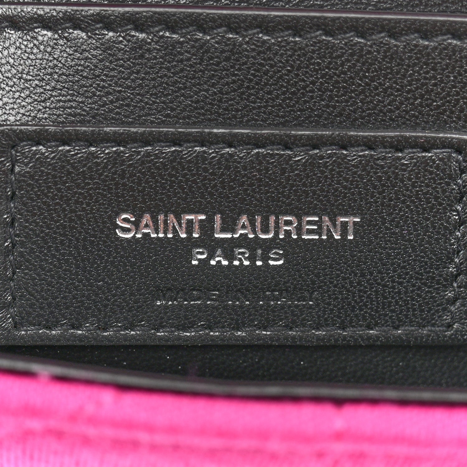 Saint Laurent Jersey Wool Patchwork Monogram Medium Jamie Baguette Magenta 6 of 11