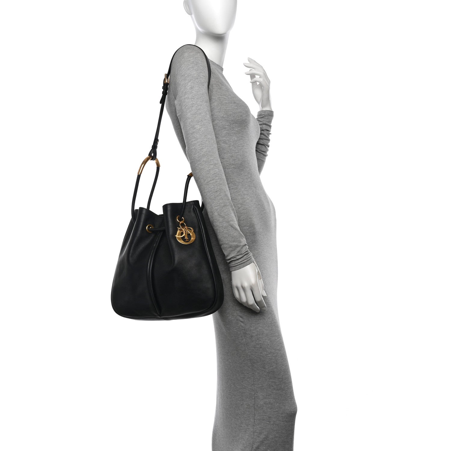 Christian Dior Calfskin Large Nolita Black 2 of 9
