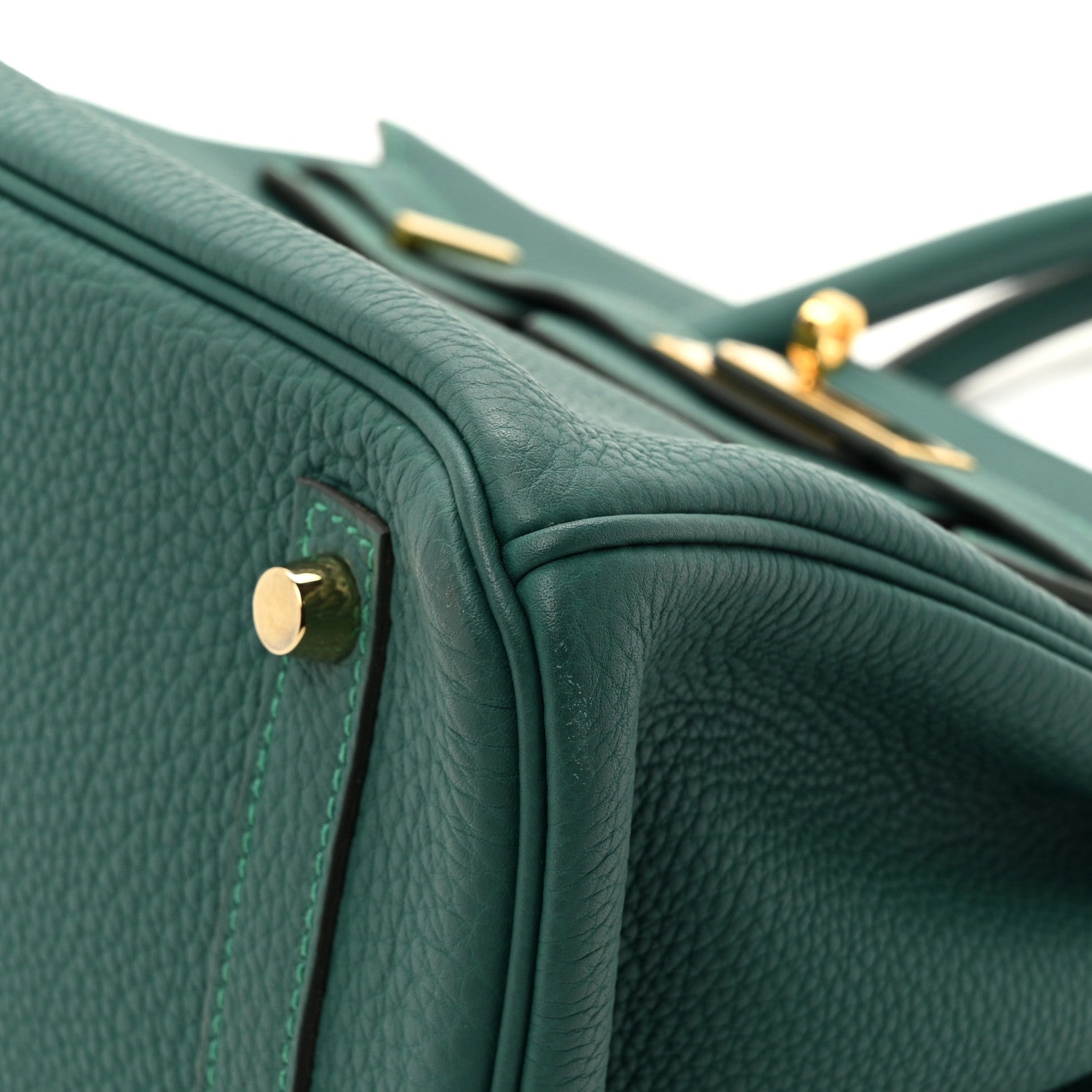 Hermes Togo Birkin 30 Malachite 10 of 14