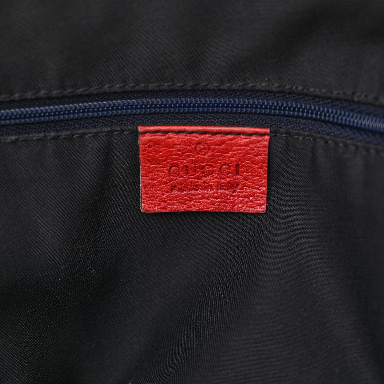 Gucci Monogram Medium Abbey Shoulder Bag Navy Red 6 of 16