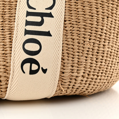 Chloe Raffia Large Woody Tote White 10 of 10