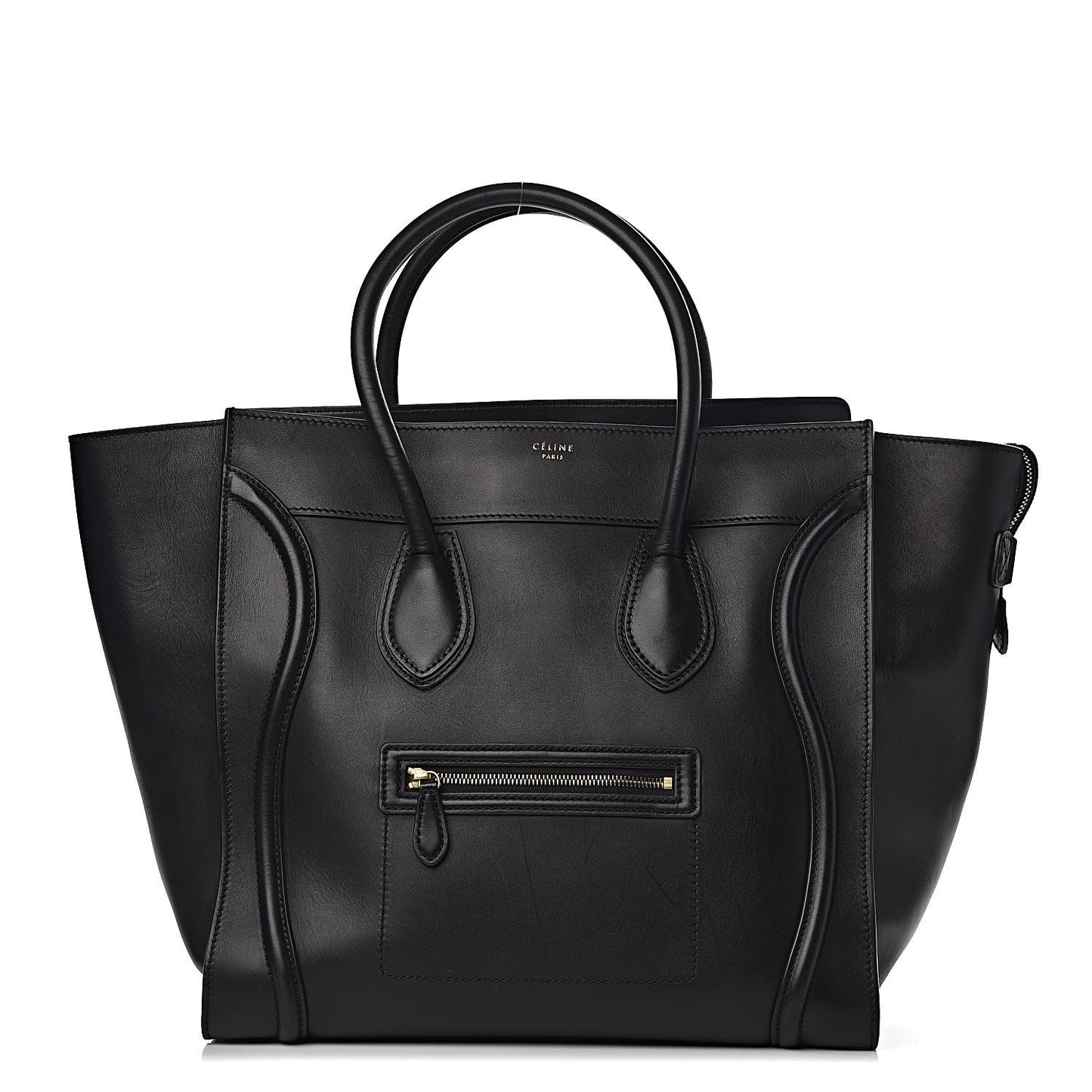 Smooth Calfskin Large Luggage Black