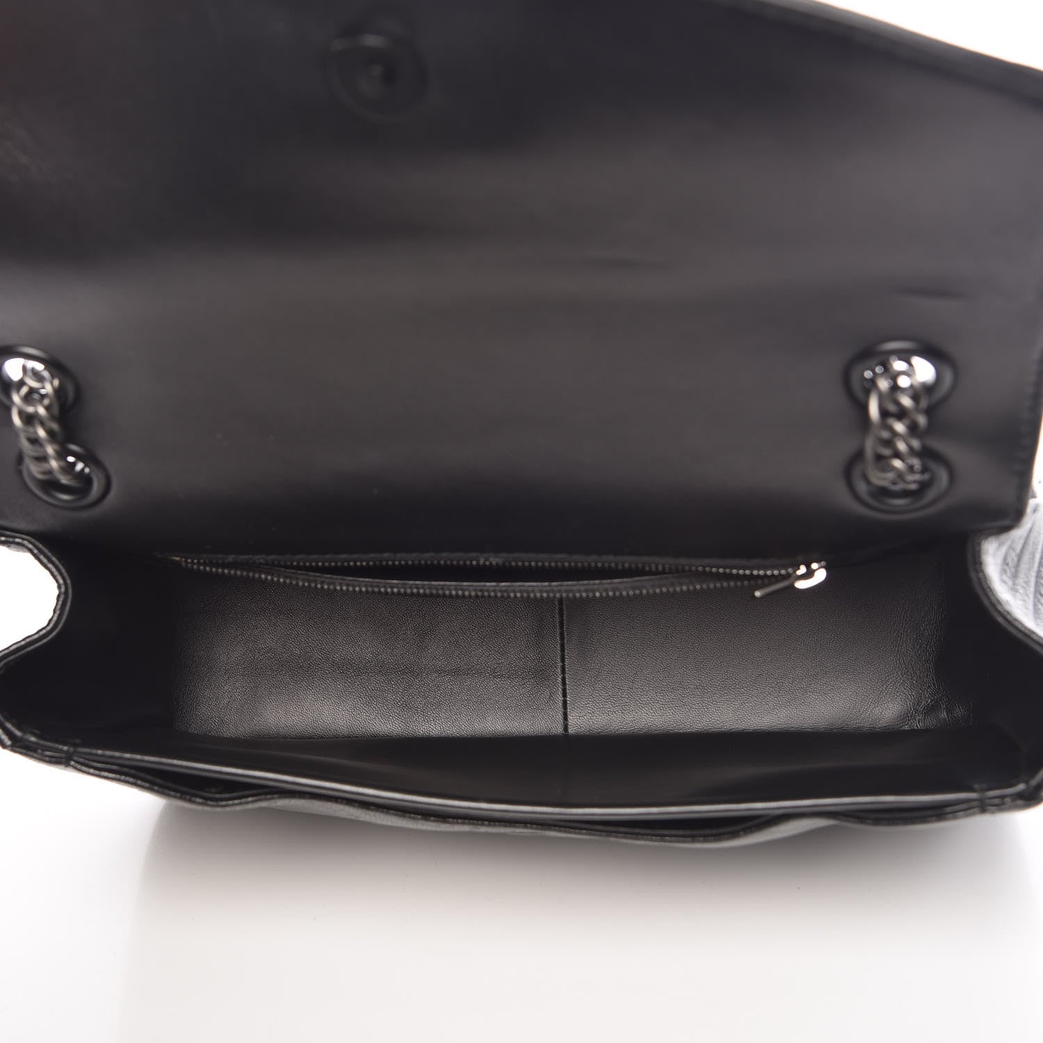 Balenciaga Shiny Goatksin Logo Embossed Monochrome M BB Round Shoulder Bag Black 6 of 11