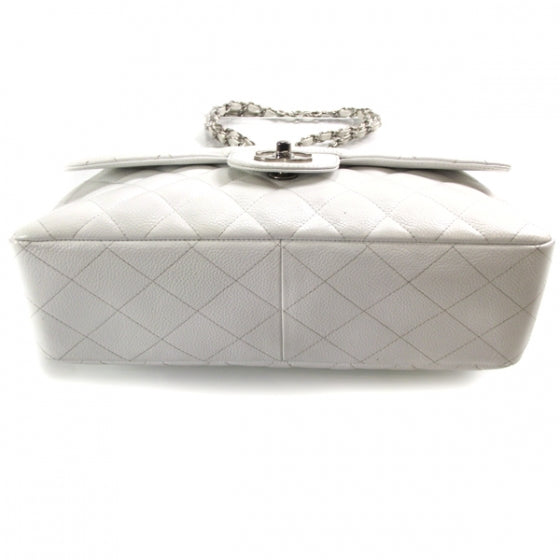 Caviar Jumbo Flap White