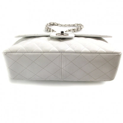 Chanel Caviar Jumbo Flap White 4 of 12