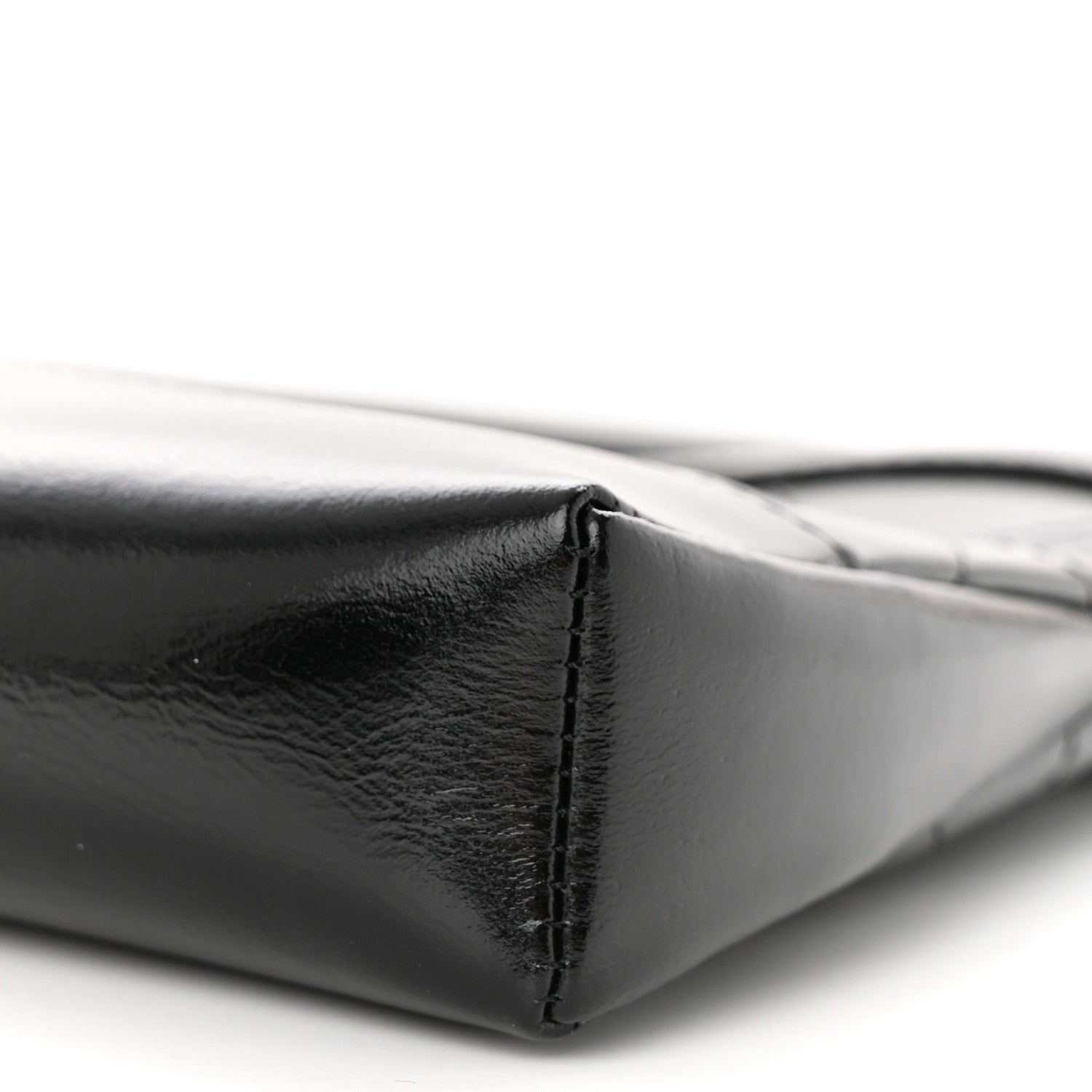 Chanel Shiny Crumpled Calfskin Quilted Nano 31 Shopping Bag Black 10 of 11