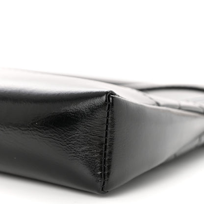Chanel Shiny Crumpled Calfskin Quilted Nano 31 Shopping Bag Black 10 of 11