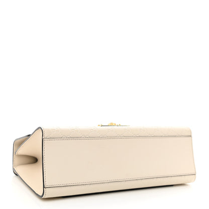 Gucci Guccissima Medium Padlock Shoulder Bag Black Mystic White 4 of 8