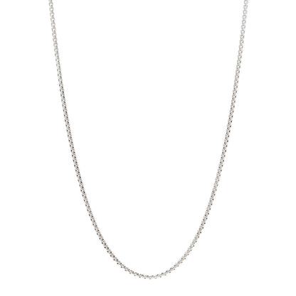 David Yurman Sterling Silver 14K Yellow Gold 1.7mm Baby Box Chain Necklace 20" 1 of 5