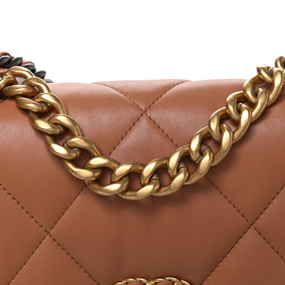 Chanel Lambskin Quilted Medium Chanel 19 Flap Brown 7 of 9