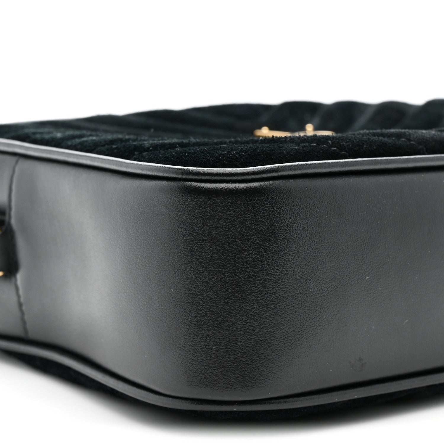 Saint Laurent Suede Calfskin Monogram Lou Camera Bag Black 9 of 14