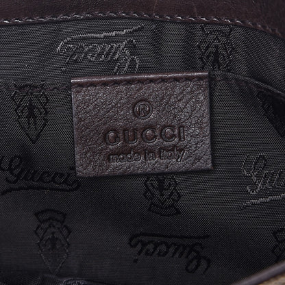 Gucci Crystal Monogram Babouska Clutch Dark Brown 6 of 9