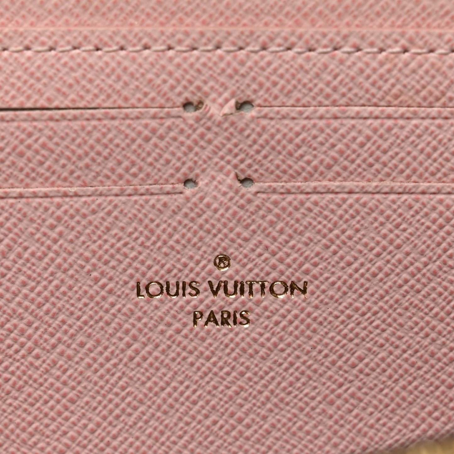 Damier Ebene Clemence Wallet Rose Ballerine