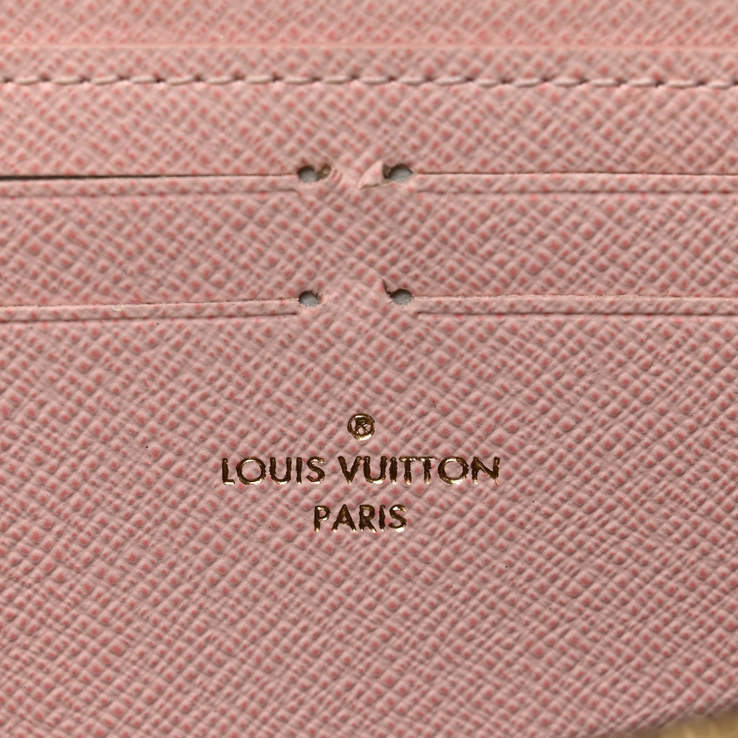 Louis Vuitton Damier Ebene Clemence Wallet Rose Ballerine 6 of 7