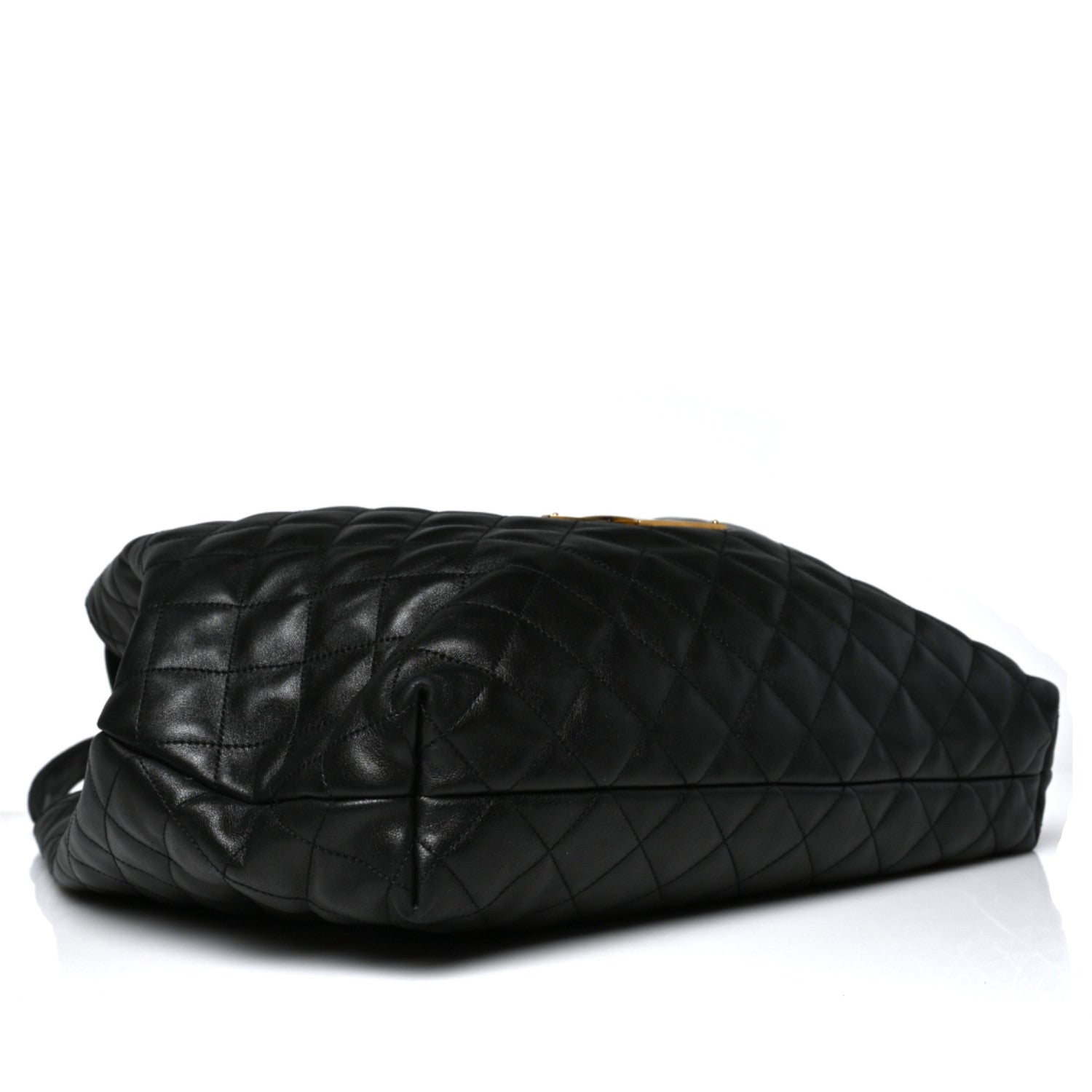 Saint Laurent Lambskin Quilted Maxi Icare Shopping Tote Black 5 of 11