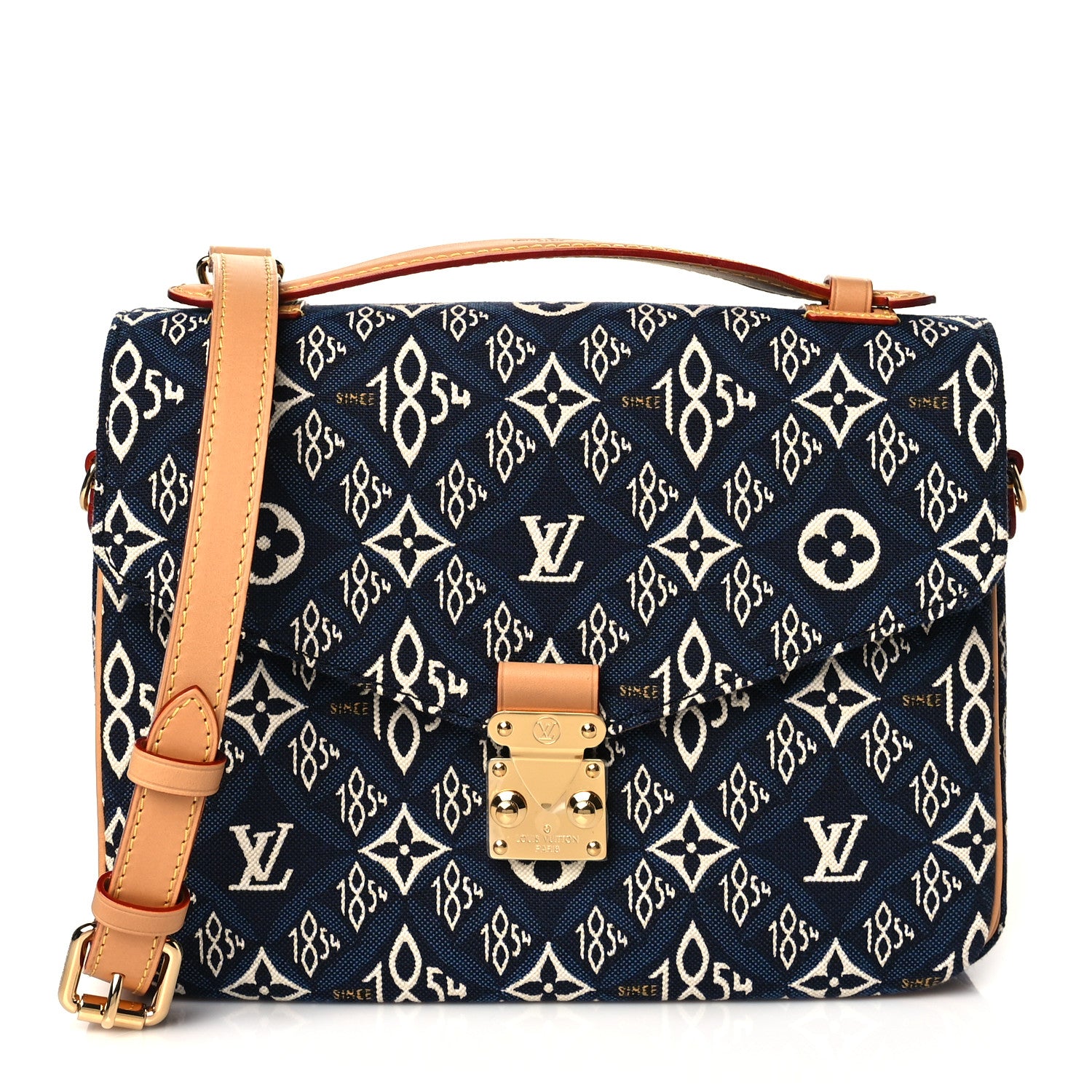 Louis Vuitton Jacquard Since 1854 Pochette Metis Blue 1 of 9