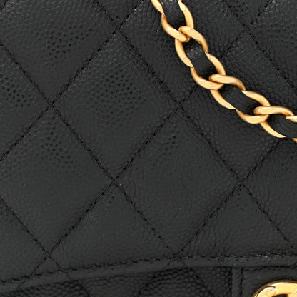 Chanel Caviar Quilted Chain Handle Round Wallet On Chain WOC White 9 of 11