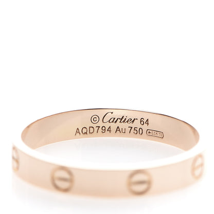 Cartier 18K Pink Gold 3.5mm LOVE Wedding Band Ring 64 10.75 4 of 4