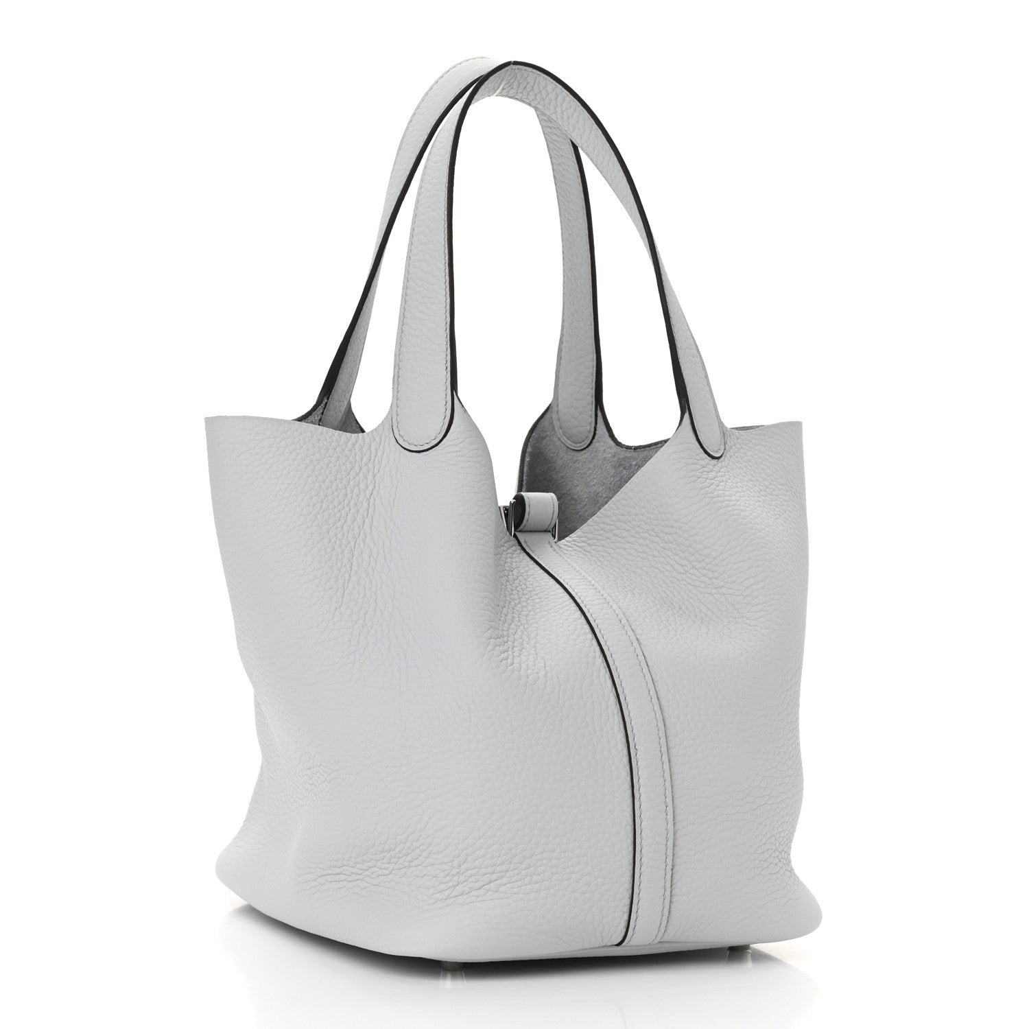 Hermes Taurillon Clemence Picotin Lock 22 MM Bleu Pale 3 of 11