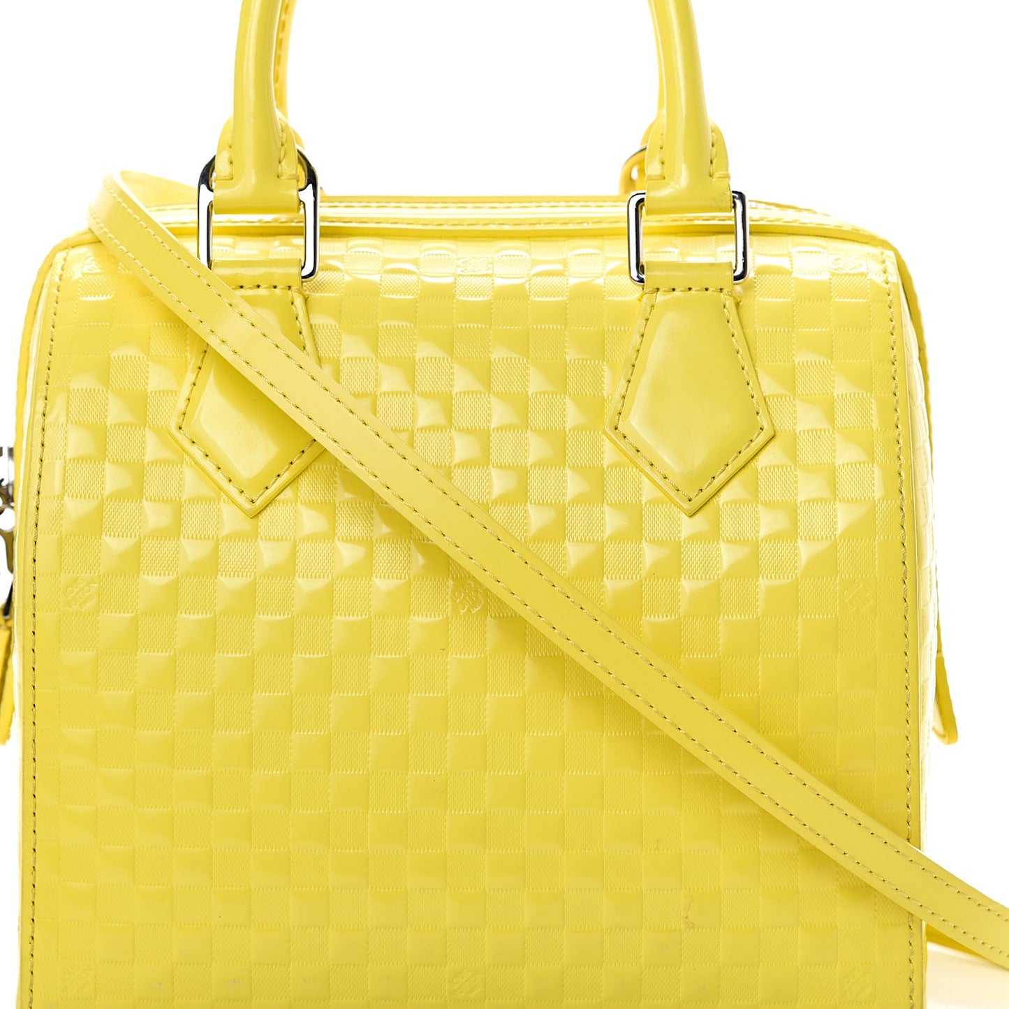 Damier Facette Speedy Cube PM Yellow