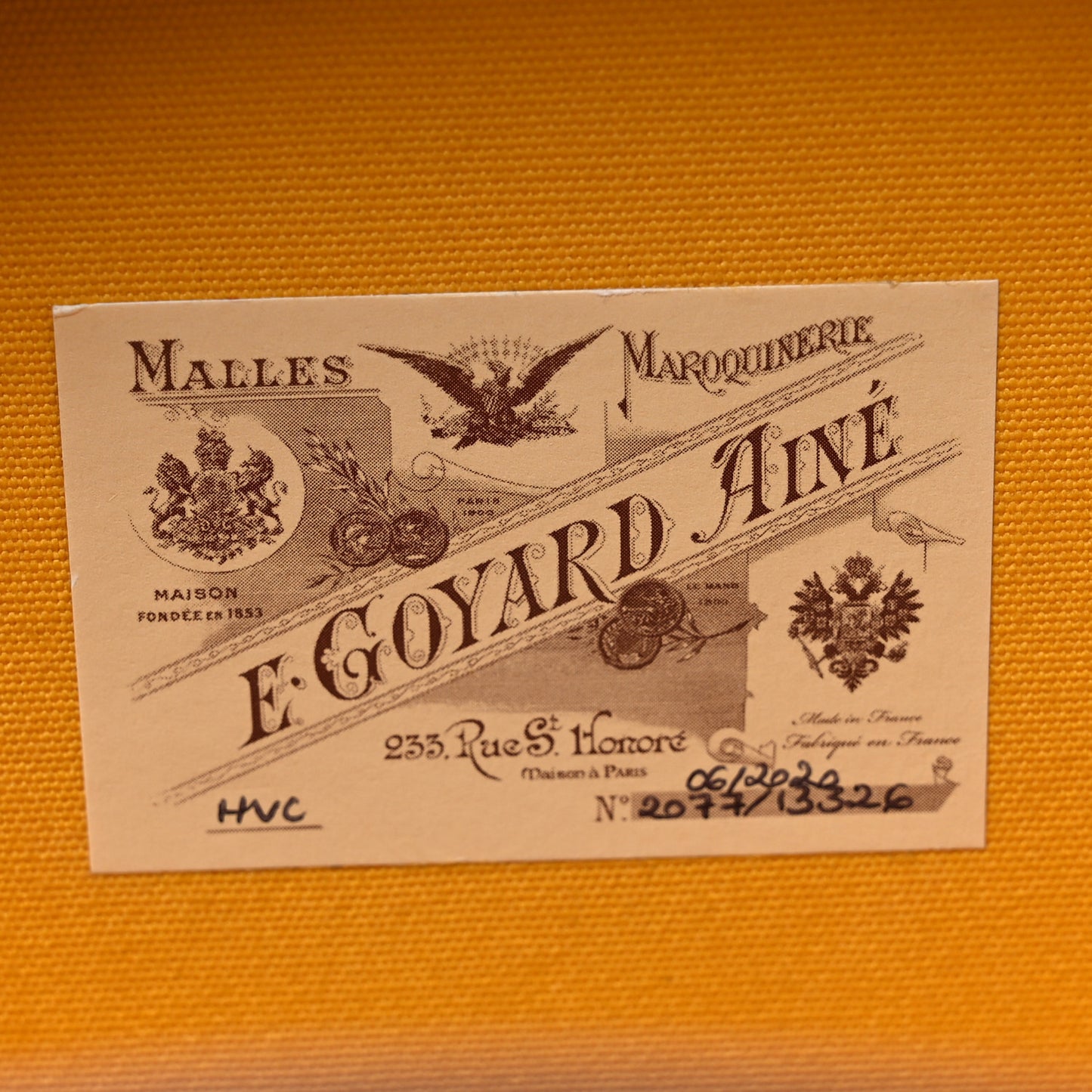 Goyardine Alto Hatbox Burgundy