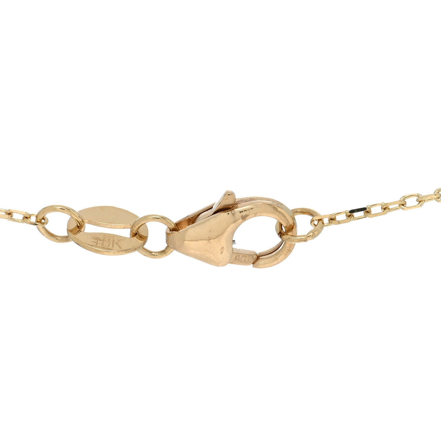 Foundrae 18K Yellow Gold Garnet Heart Love Miniature Medallion Belcher Chain Necklace 4 of 6