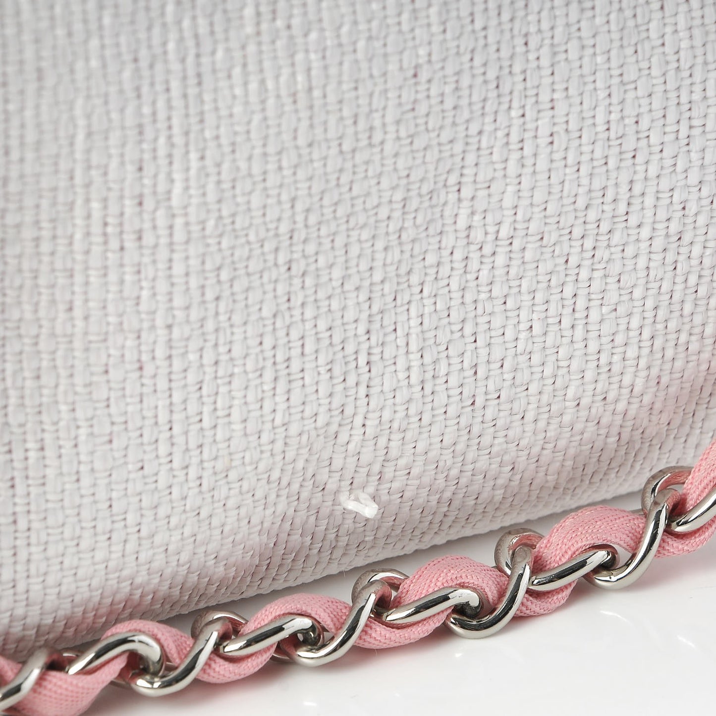 Woven Straw Raffia Large Deauville Tote Pink