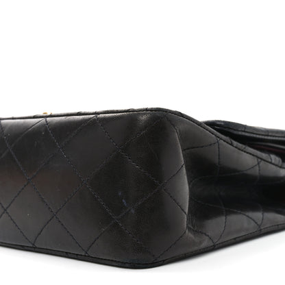 Chanel Lambskin Quilted Medium Double Flap Black 11 of 12