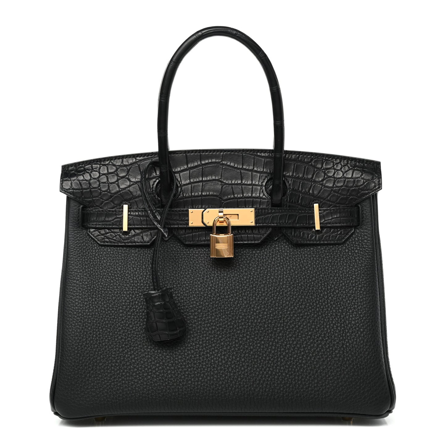 Togo Matte Alligator Birkin Touch 30 Black