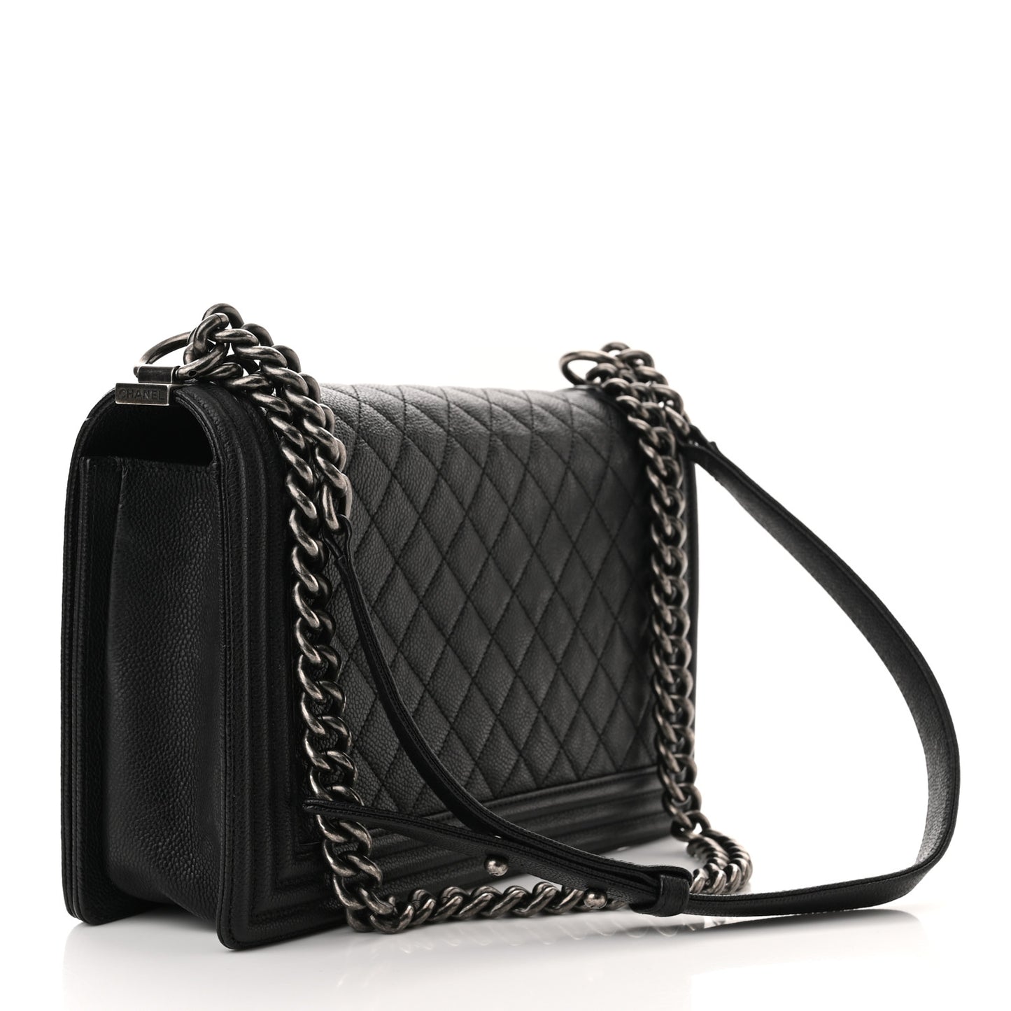 Caviar Quilted New Medium Boy Flap Black