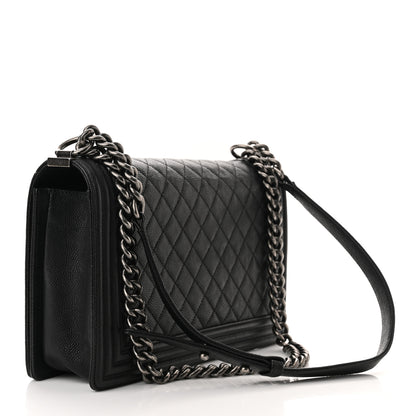 Chanel Caviar Quilted New Medium Boy Flap Black 3 of 10