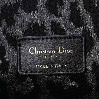 Christian Dior Velvet Mizza Embroidered Medium Caro Bag Gray 7 of 11