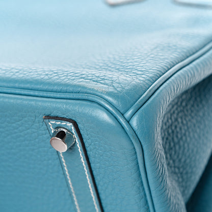 Hermes Togo Birkin 30 Blue Jean 10 of 19