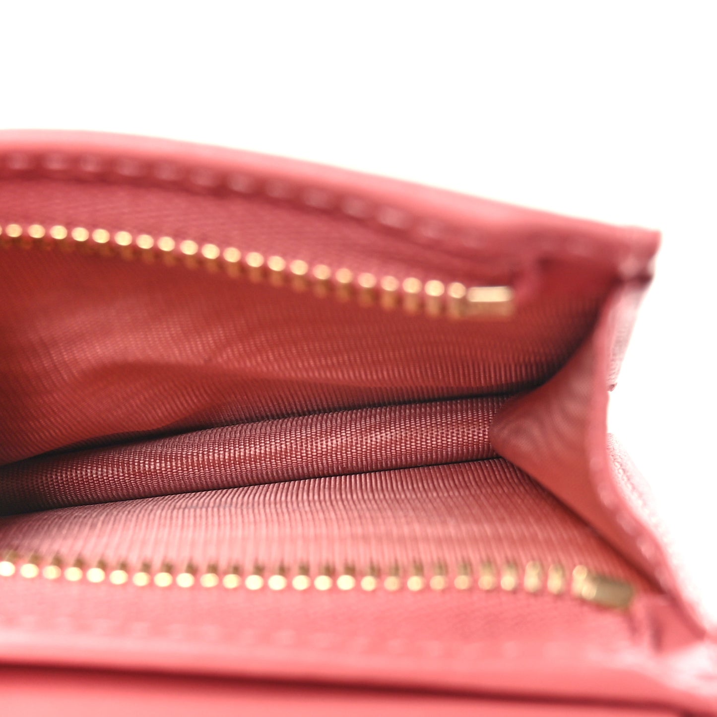 Lambskin Cannage Mini Lady Dior Wallet Pink