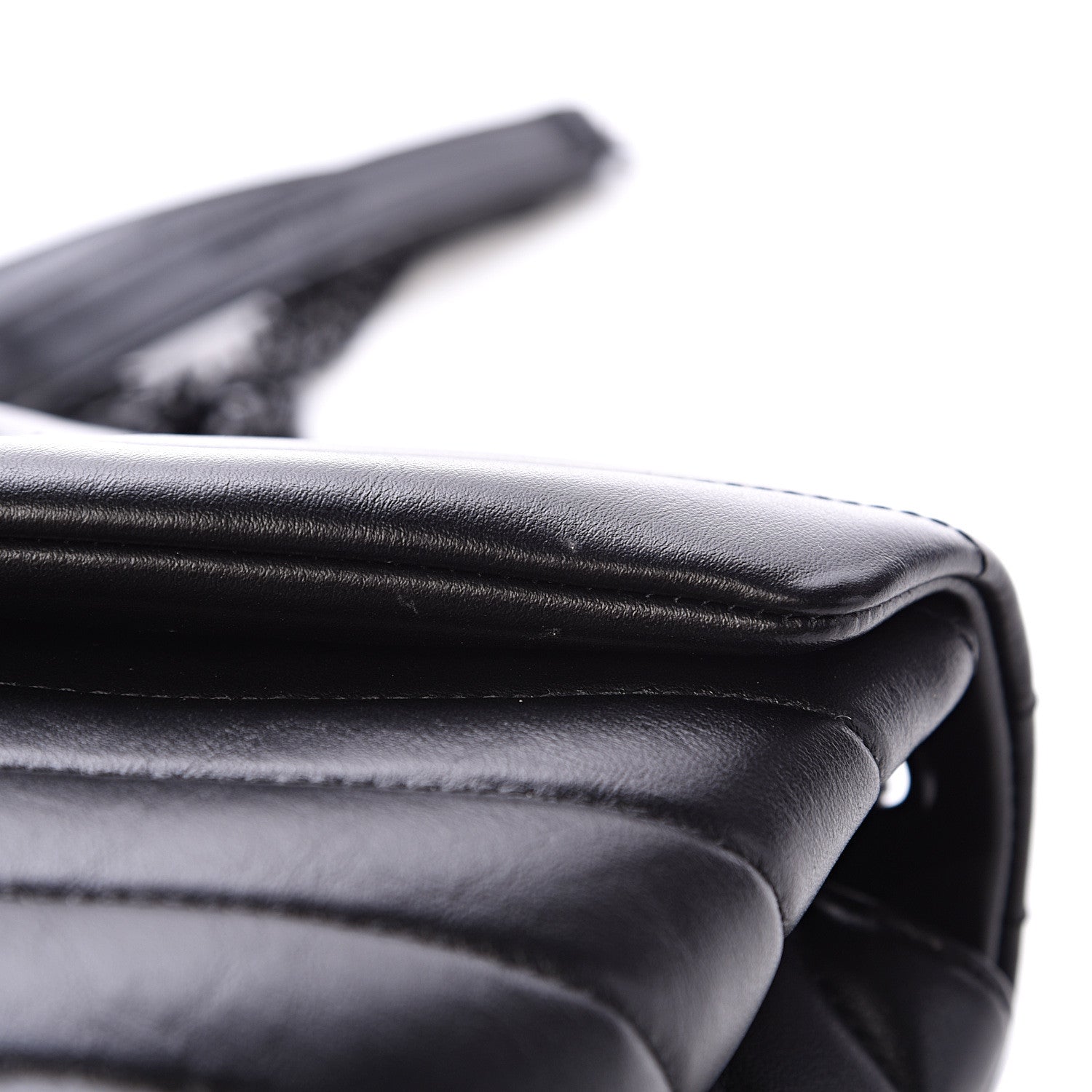 Saint Laurent Calfskin Y Quilted Monogram Small Loulou Chain Satchel Black 10 of 10
