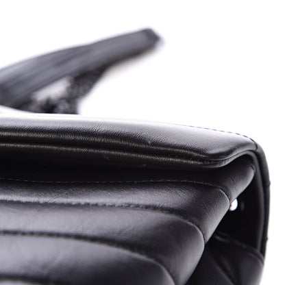 Saint Laurent Calfskin Y Quilted Monogram Small Loulou Chain Satchel Black 10 of 10