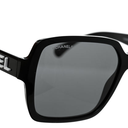 Chanel Acetate Square Sunglasses 5408 Black 8 of 9