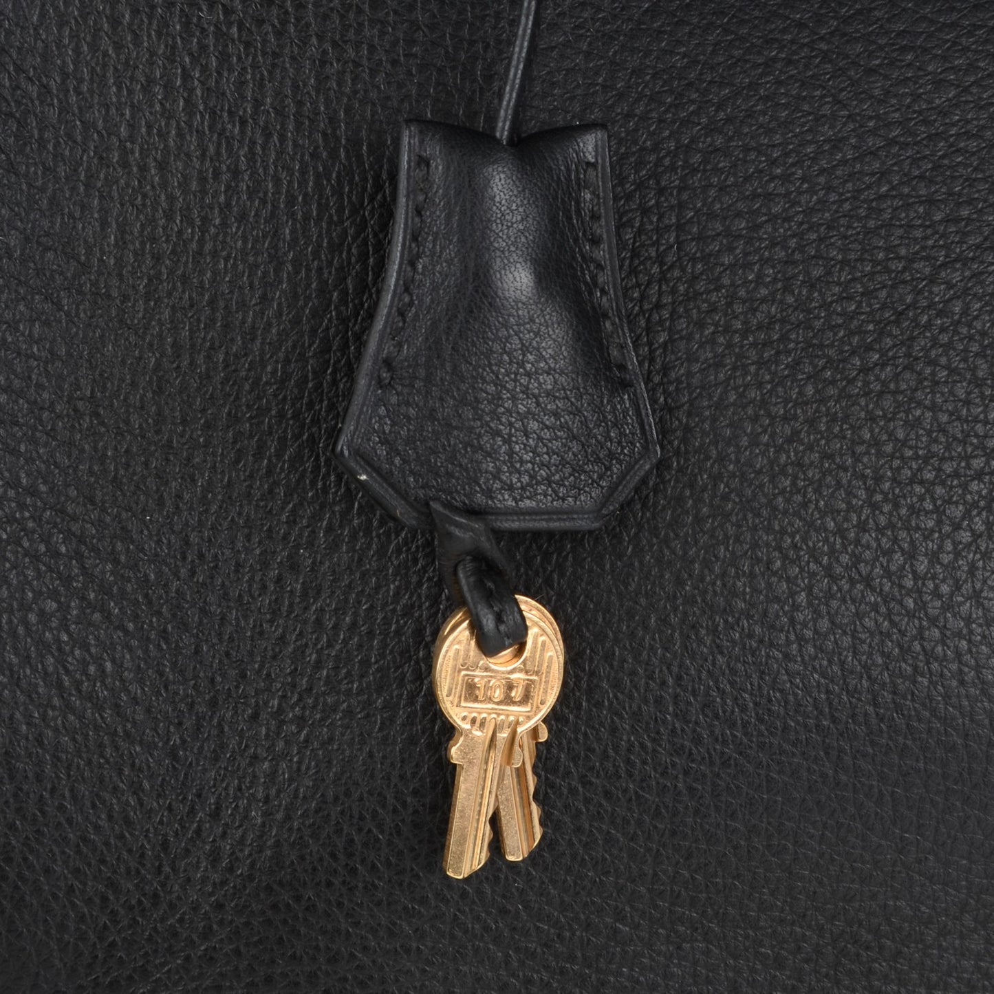 Taurillon Clemence HAC Birkin 32 Black