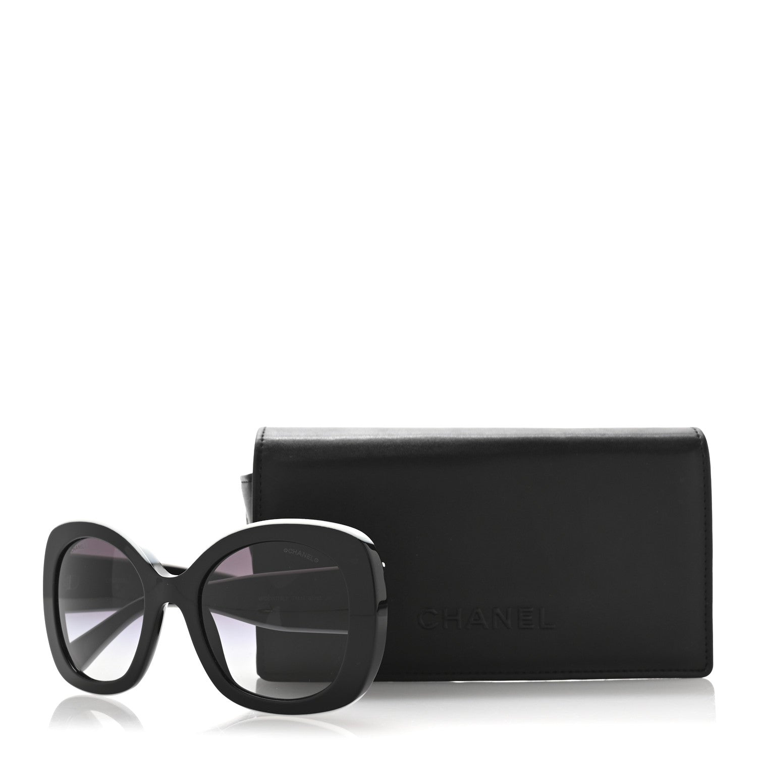 Chanel Acetate Sunglasses 71414 Black White 1705809 – FASHIONPHILE