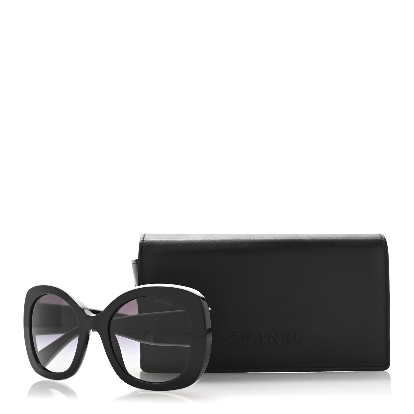 Acetate Sunglasses 71414 Black White