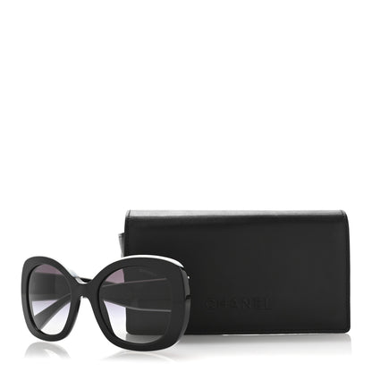 Chanel Acetate Sunglasses 71414 Black White 8 of 8