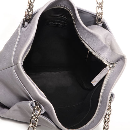 Chanel Caviar Large CC Tuck Tote Grey 5 of 7