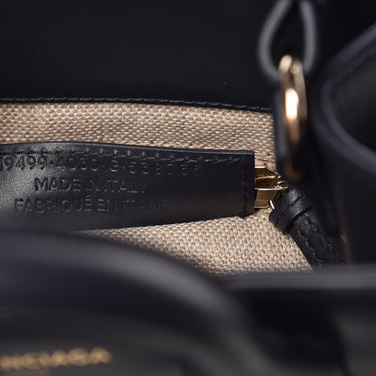 Balenciaga Calfskin Padlock Mini All Afternoon Tote Bleu Nuit 7 of 9