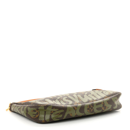 Louis Vuitton Monogram Graffiti Pochette Accessories Kaki 4 of 11