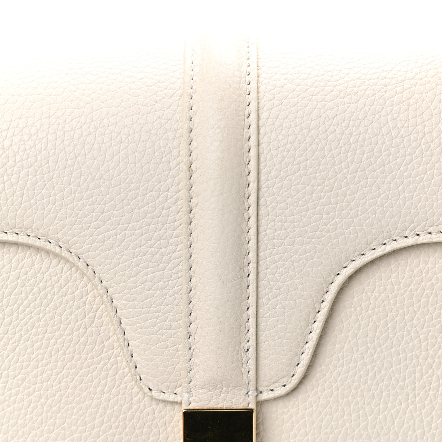 Celine Grained Calfskin Small 16 Top Handle Bag White 8 of 10