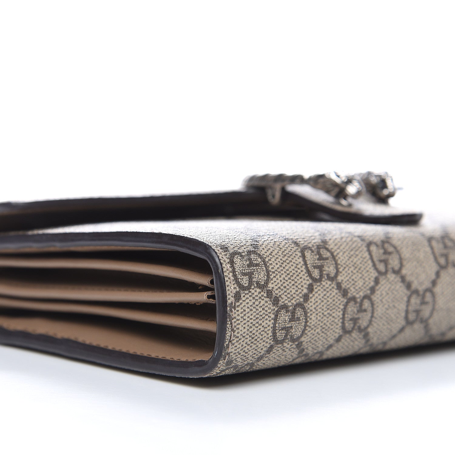 Gucci GG Supreme Monogram Mini Dionysus Chain Wallet Beige Taupe 9 of 11