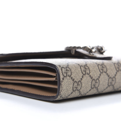 Gucci GG Supreme Monogram Mini Dionysus Chain Wallet Beige Taupe 9 of 11